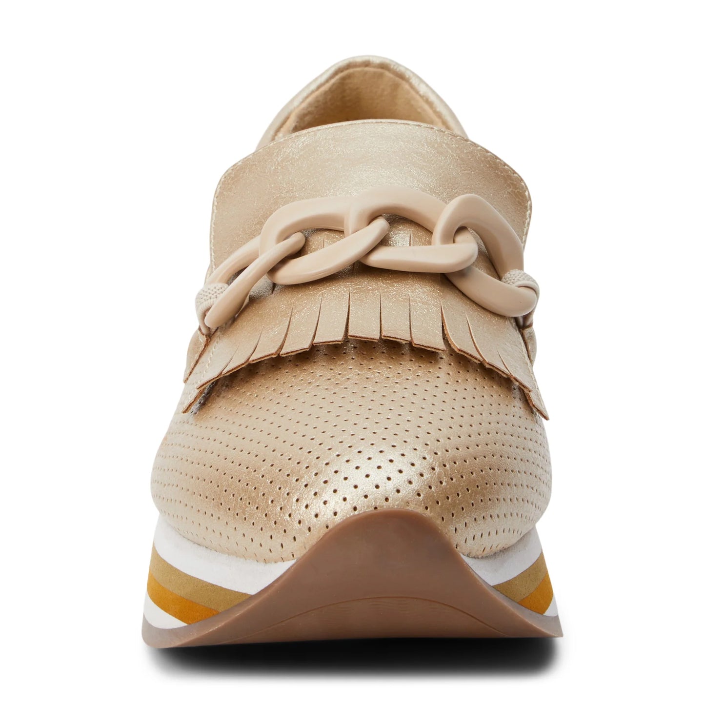 Bess Platform Gold Loafer