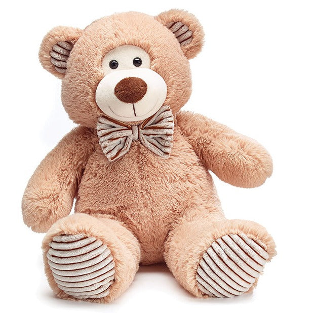 Sitting Beige Corduroy 14" Bear Plush
