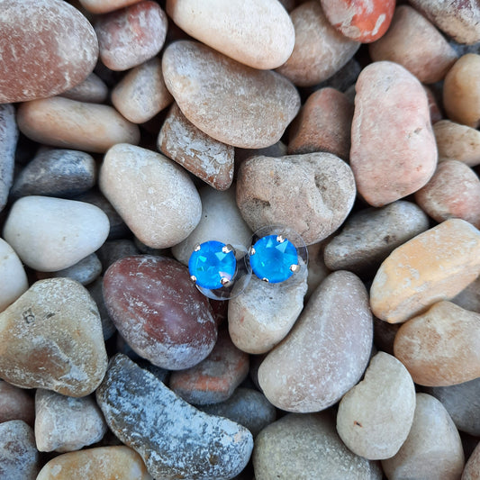 Must-Have Everyday Post Earrings in Sun-Kissed "Ocean"
