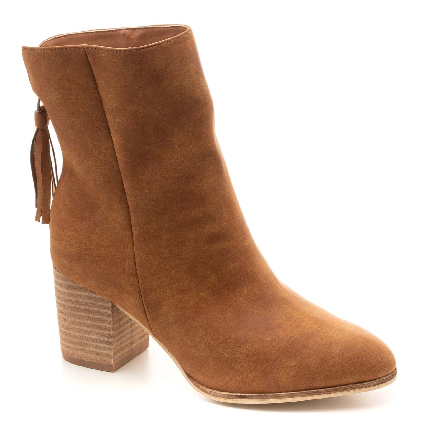 Boujee Cognac Smooth Bootie