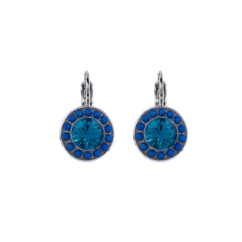 Pavé Leverback Earrings in "Sleepytime"