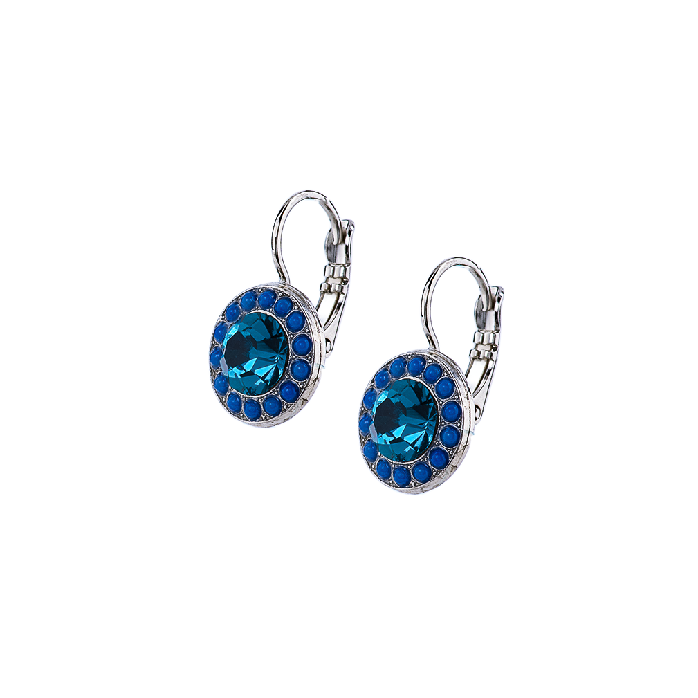 Pavé Leverback Earrings in "Sleepytime"