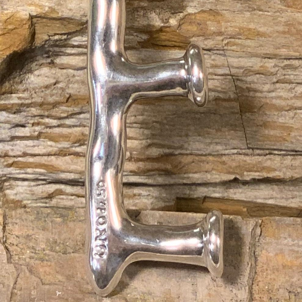 Letter Shaped Pendant in Silver inspired by the Iconic Nail