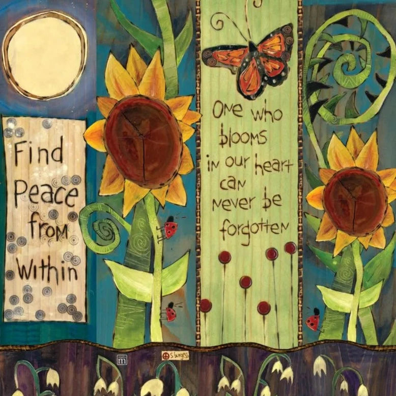Find Peace 20" Art Pole