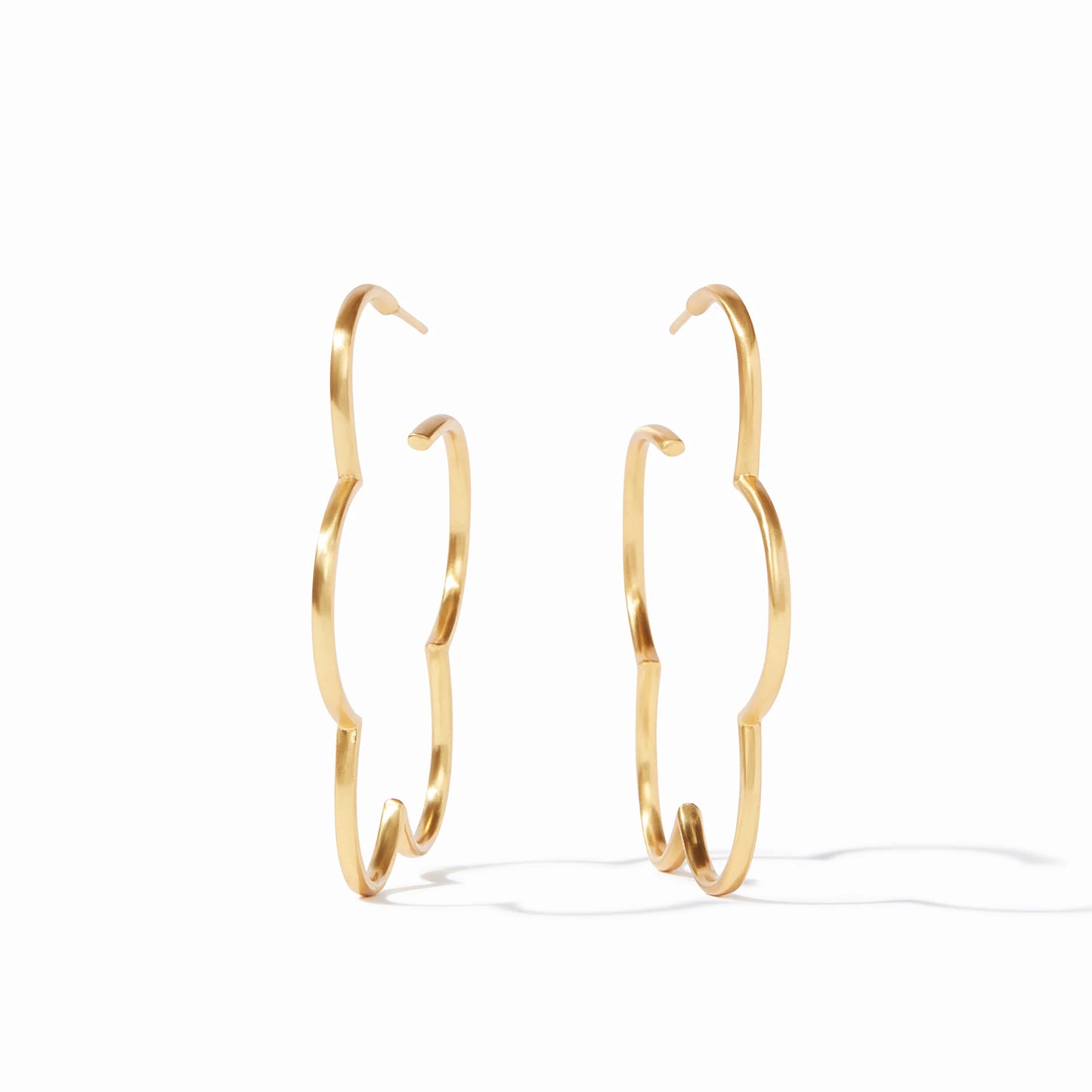 Gardenia Gold Hoop Earrings