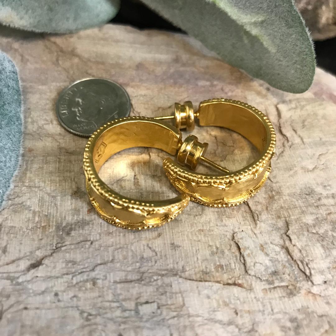 Trieste Gold Small Hoop