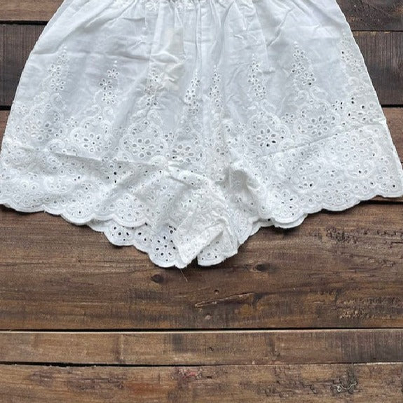 Under Wraps Eyelet Shorts - Parchment