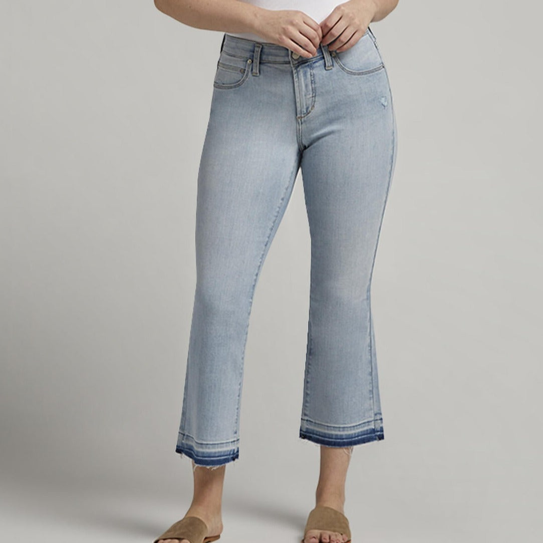 Eloise Mid Rise Bootcut Crop Jeans