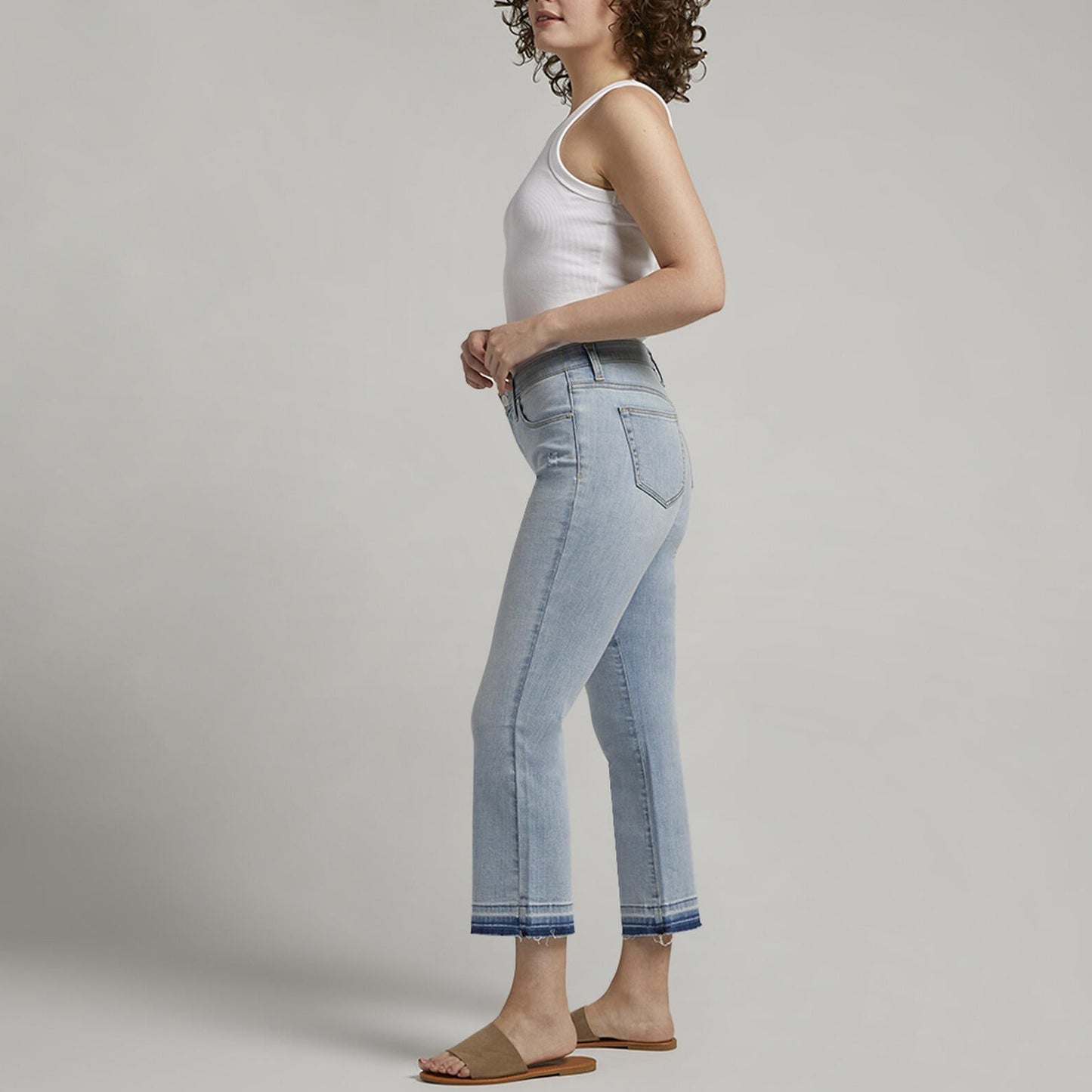 Eloise Mid Rise Bootcut Crop Jeans