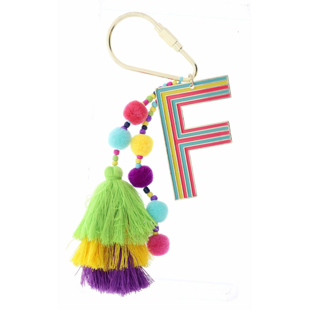 Enamel Letter Purse Charms Bright & Happy (Different Letters Available)