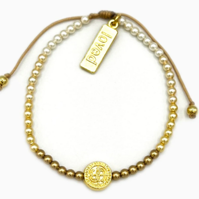Love Lights the Way - St. Amos Crystal Pearl Bracelet