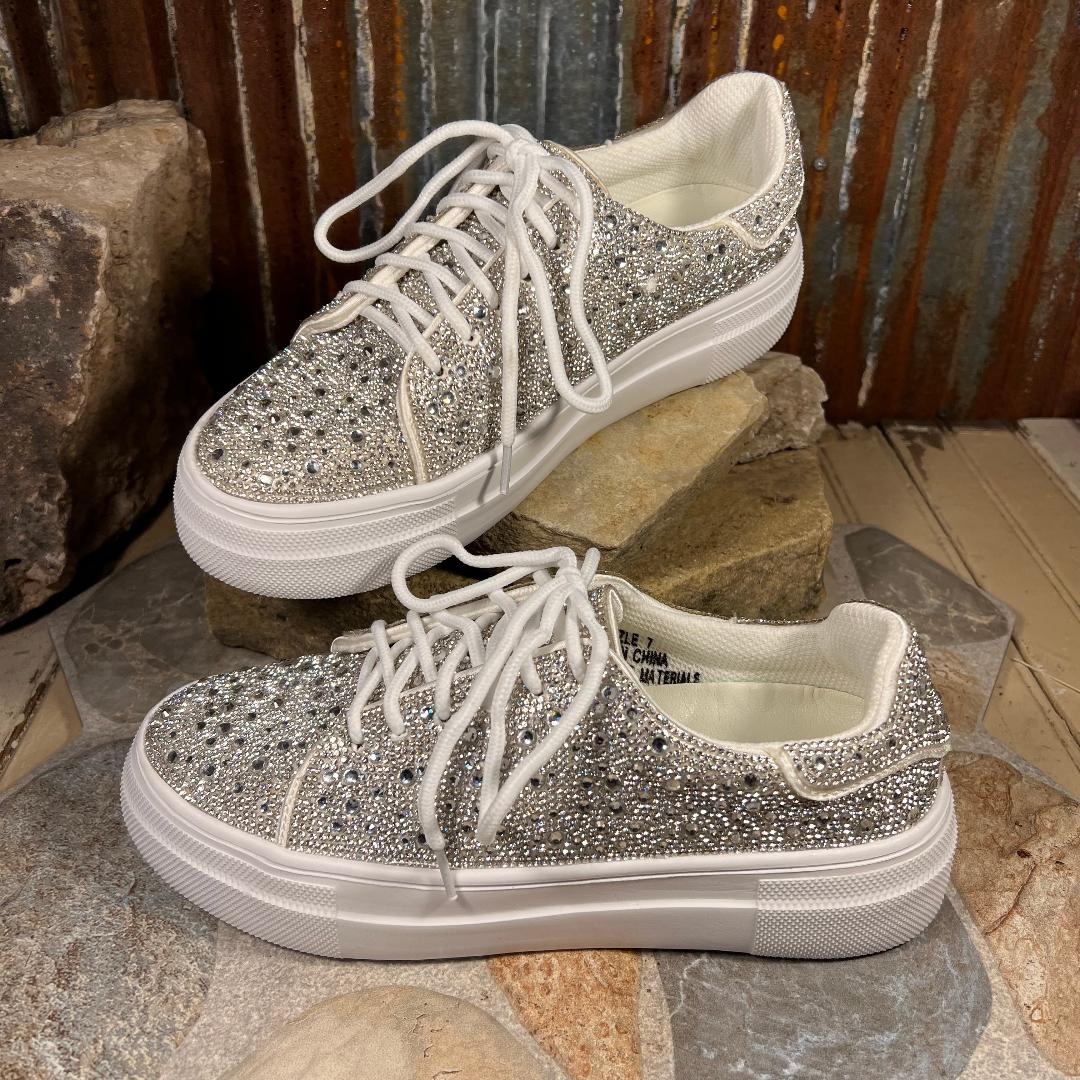 BEDAZZLE Clear Rhinestone Sneaker