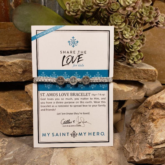 Share the Love St. Amos Love Bracelet in Metallic for Kids