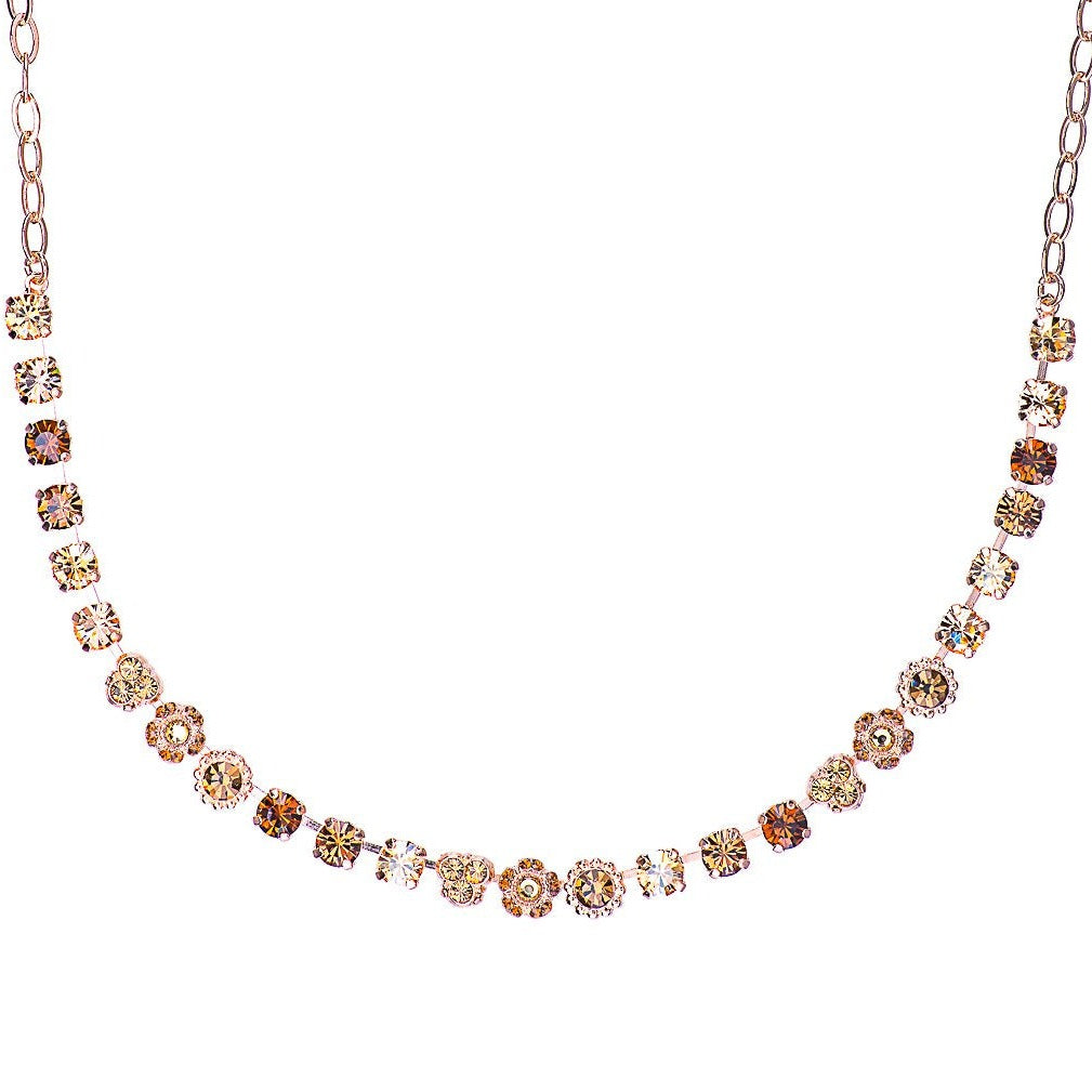 Petite Rosette Necklace in Chai
