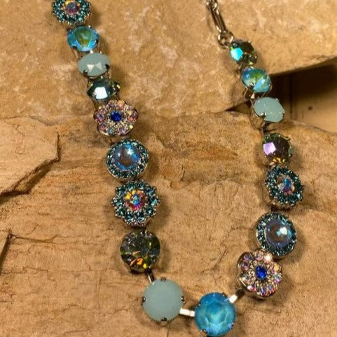 Mixed Elements Necklace in Tranquil Rhodium