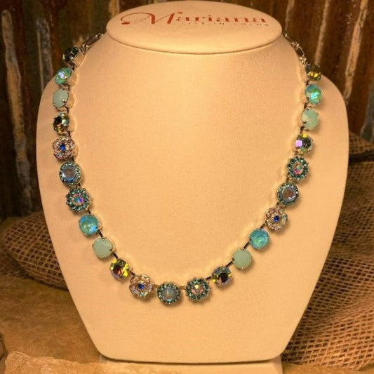 Mixed Elements Necklace in Tranquil Rhodium