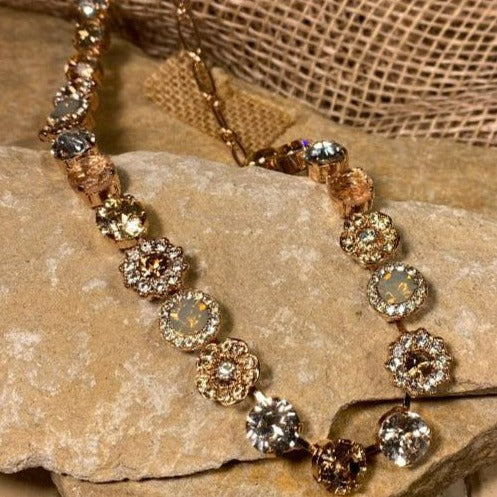 Lovable Mixed Element Necklace in Peace Rose Gold
