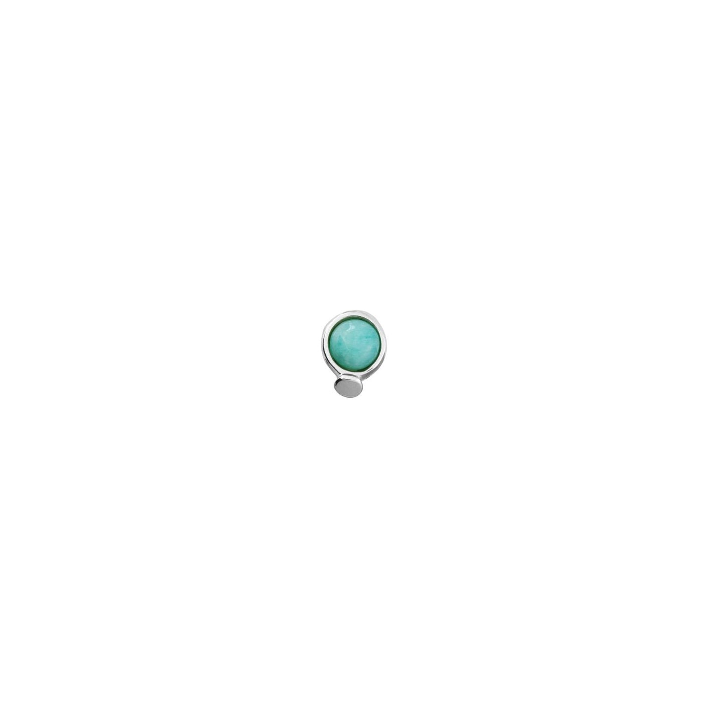 Silver Blue/ Turquiose Stud