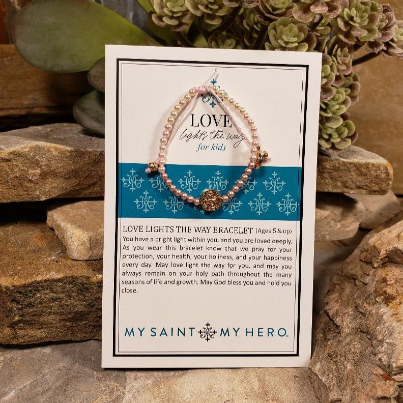 Love Lights the Way for Kids - St. Amos Crystal Pearl Bracelet