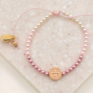 Love Lights the Way for Kids - St. Amos Crystal Pearl Bracelet
