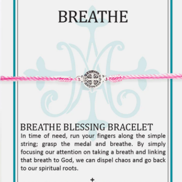 Pink Breathe Blessing Pink Bracelet