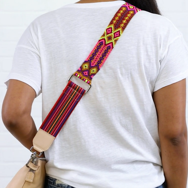 Bubbles Crossbody Woven Purse Strap