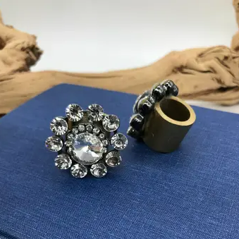 Crystal Leather Wild Rag Scarf/ Tee Shirt Slide