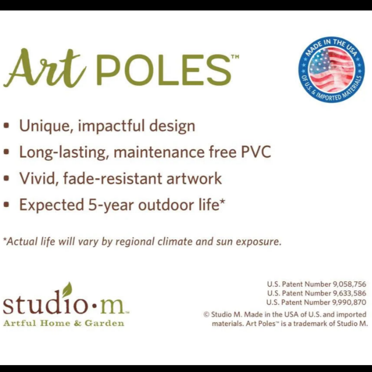 Find Peace 20" Art Pole