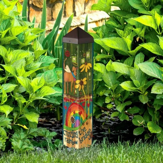 Rainbow Bridge Dog 20" Art Pole
