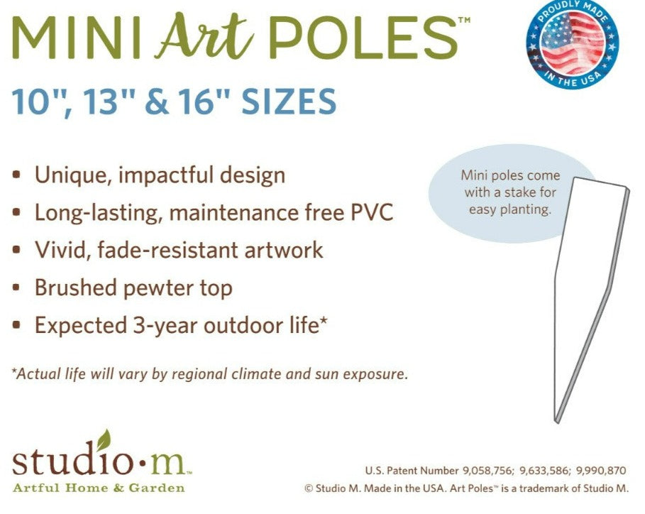 Teachers are Awesome 13" Mini Art Pole