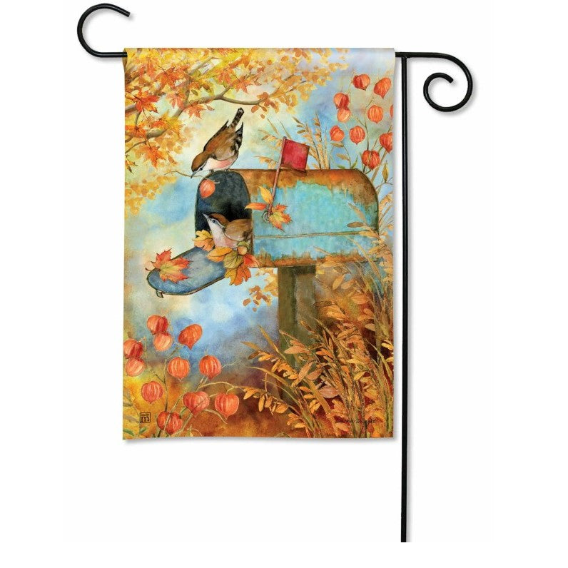 Old Rusty Mailbox Garden Flag