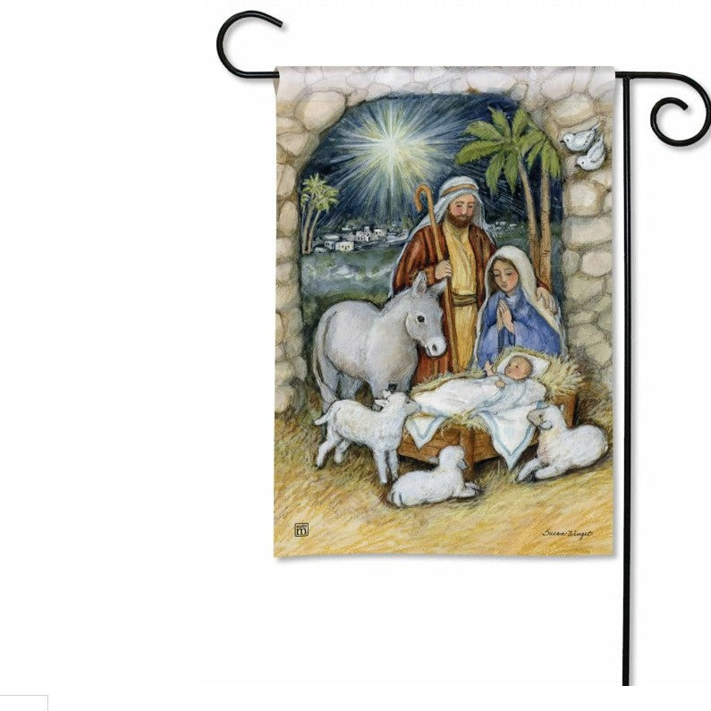 Silent Night Garden Flag