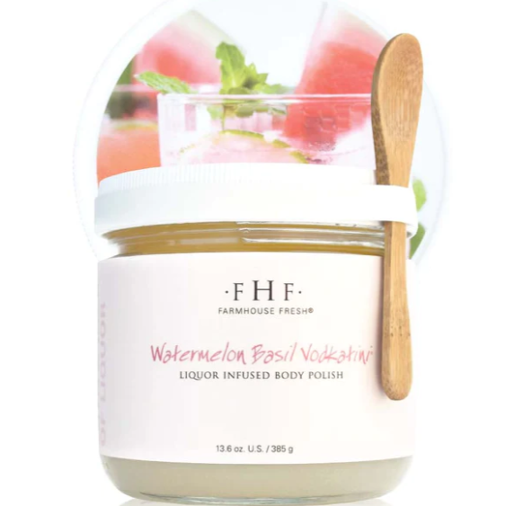 Watermelon Basil Vodkatini Liquor Infused Body Polish