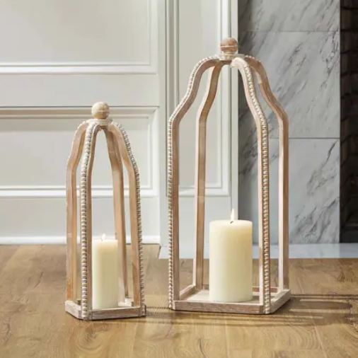 Tall Beaded Lantern- Small