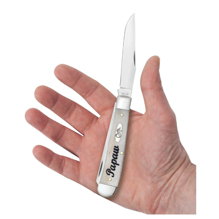 Embellished Smooth Natural Bone Trapper In Gift Tin