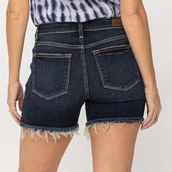 High Waist Destroyed Shorts...Plus Size