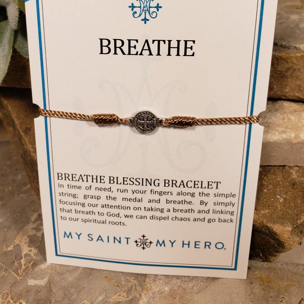 Breathe Blessing Taupe Bracelet