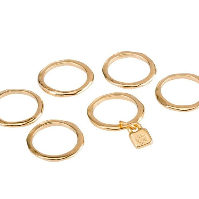 UNOde50 Ring Gold Prisoner 6 Pcs