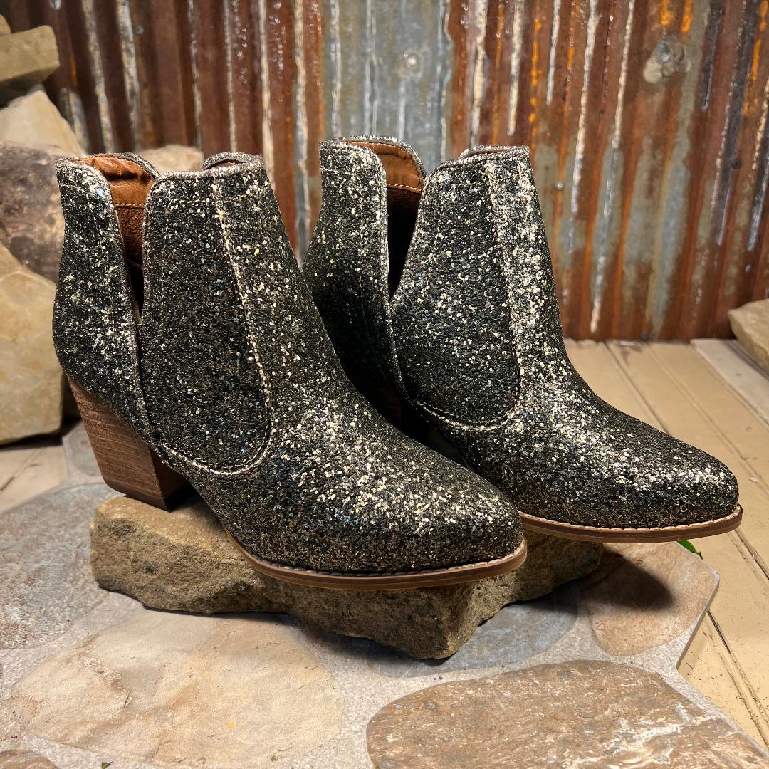 Fiera Bronze Glittery Booties