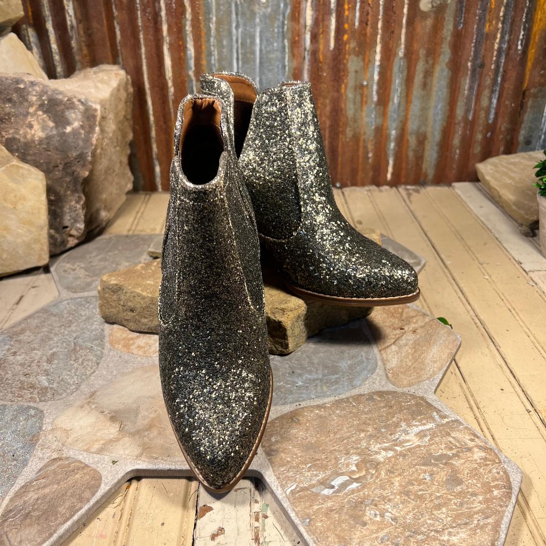 Fiera Bronze Glittery Booties
