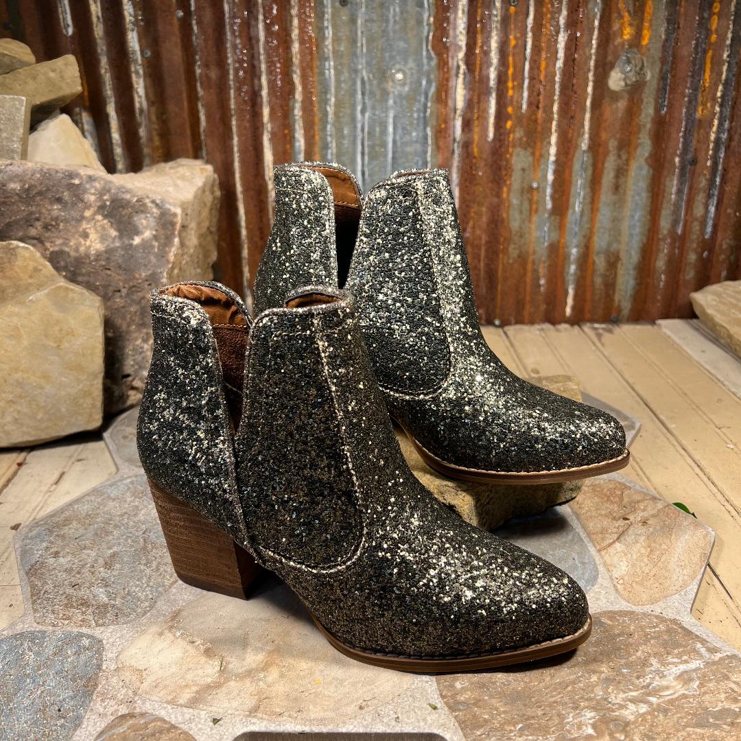 Fiera Bronze Glittery Booties
