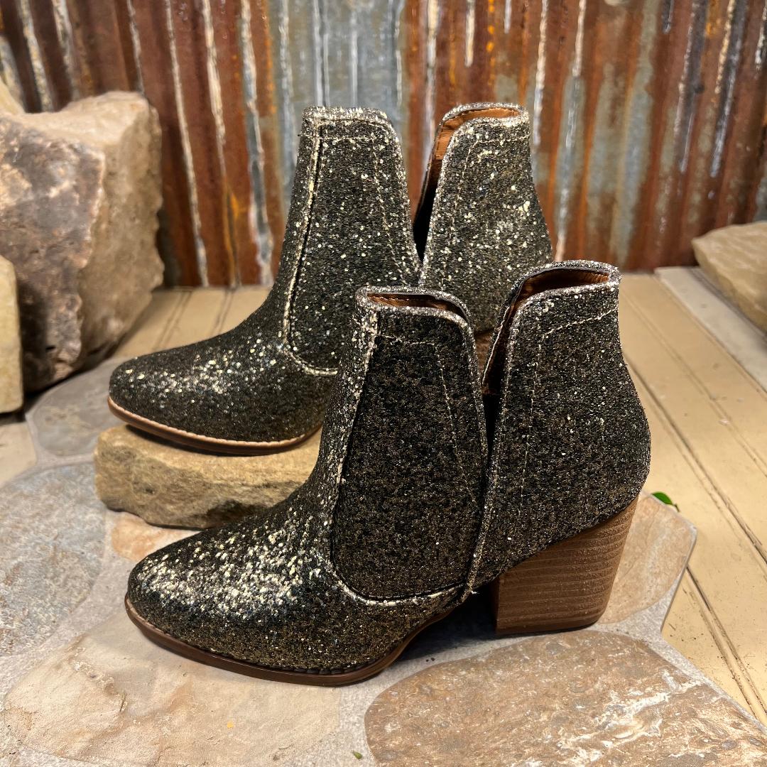 Fiera Bronze Glittery Booties