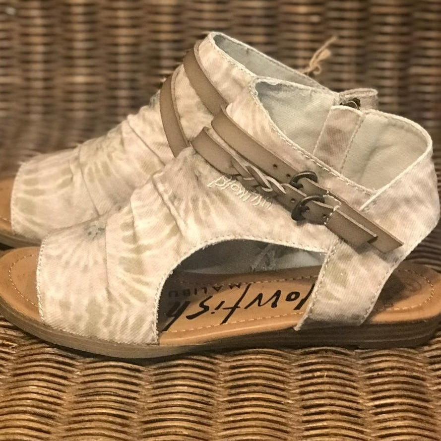 Blumoon Tie Dye Micro Wedge Sandal