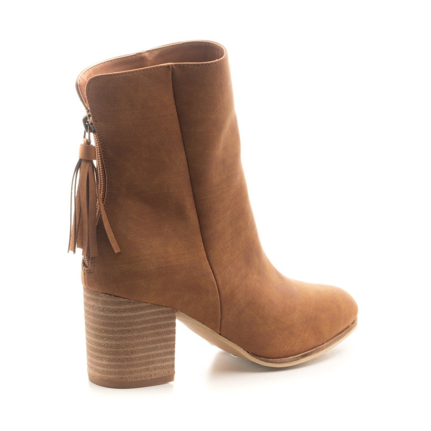 Boujee Cognac Smooth Bootie