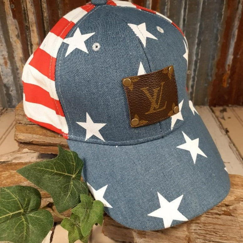 Red White and Blue Star Spangled Banner Cap