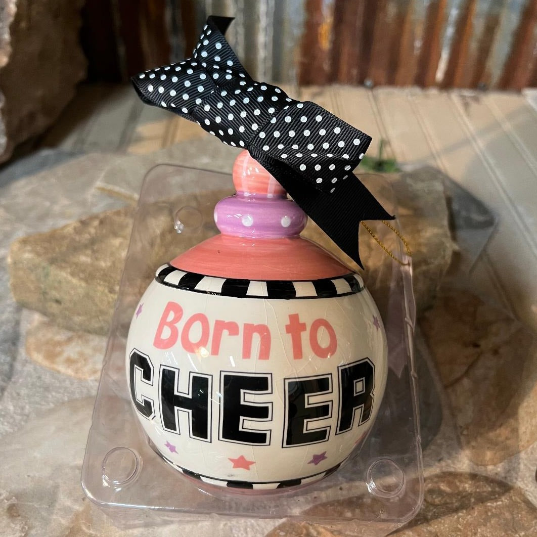 Born to Cheer Christmas or Desk Ornament