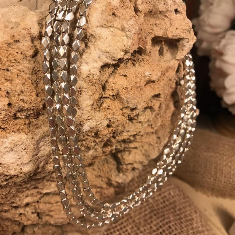 Paths Silver Necklace