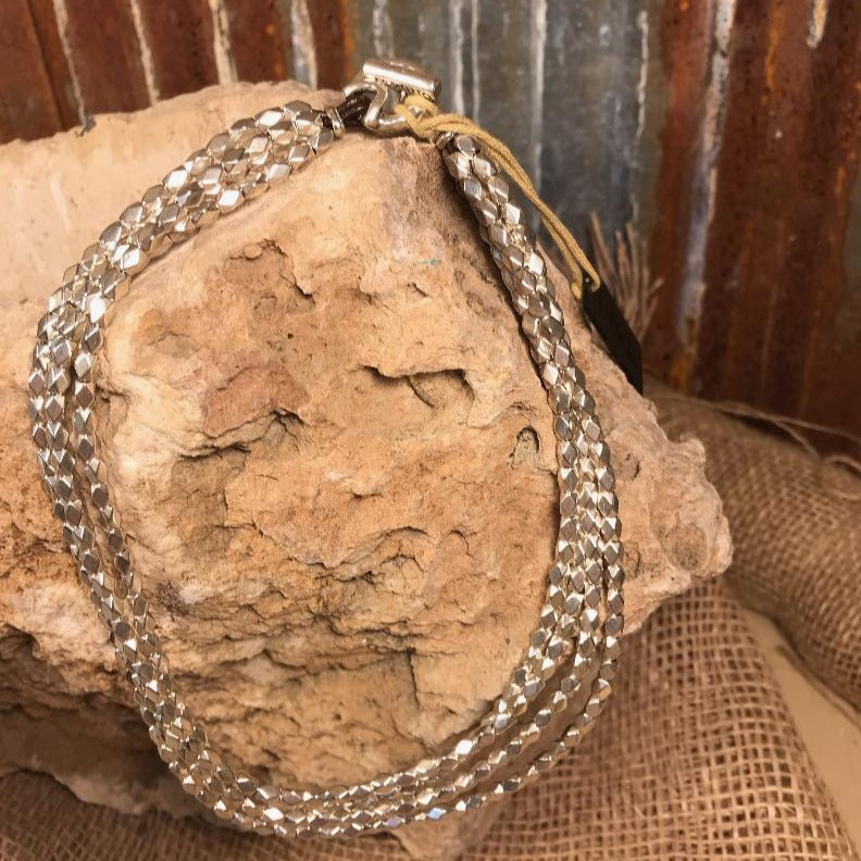 Paths Silver Necklace