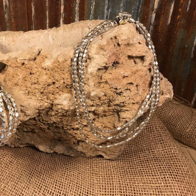 Paths Silver Necklace