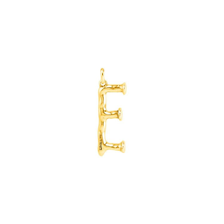 Letter Shaped Pendant in Gold inspired by the Iconic Nail